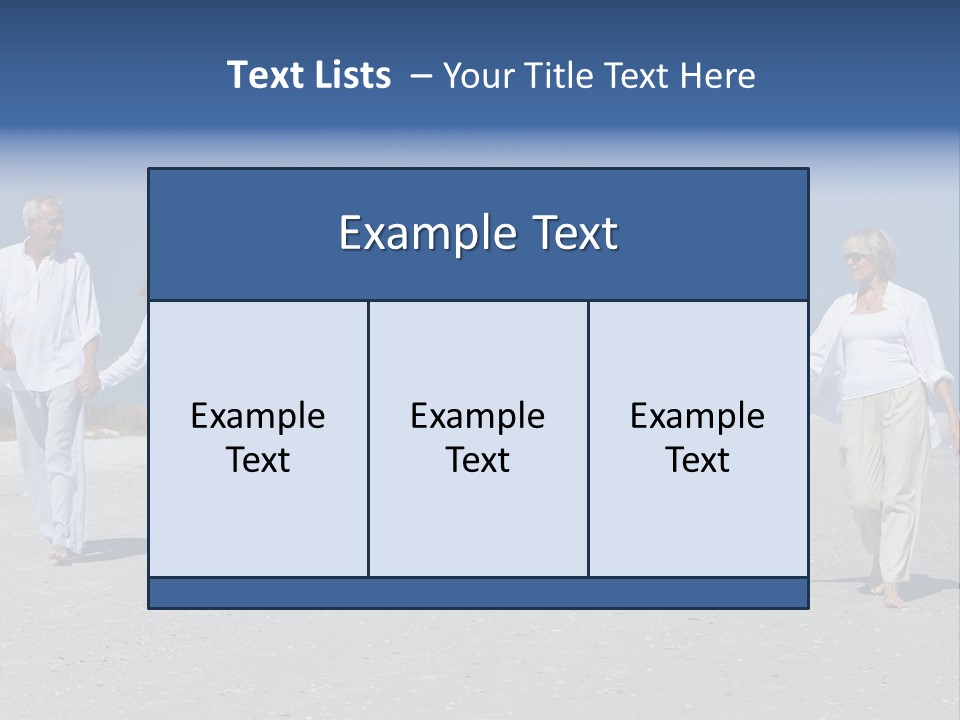 A Family Walking On The Beach Holding Hands PowerPoint Template