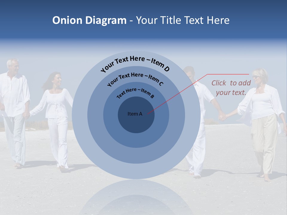 A Family Walking On The Beach Holding Hands PowerPoint Template