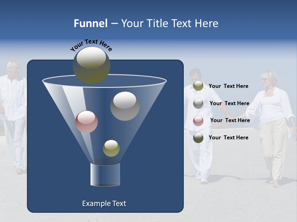 A Family Walking On The Beach Holding Hands PowerPoint Template