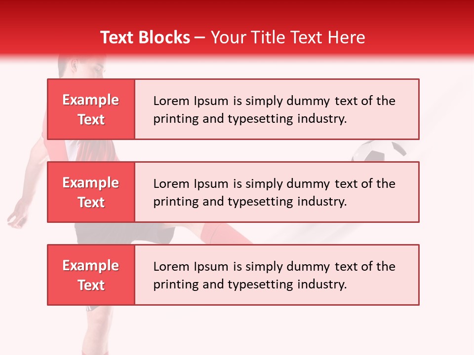 Soccer Professional Red PowerPoint Template