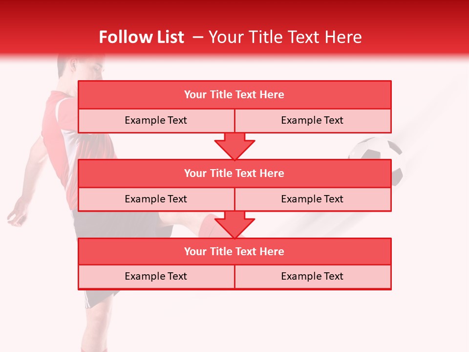 Soccer Professional Red PowerPoint Template