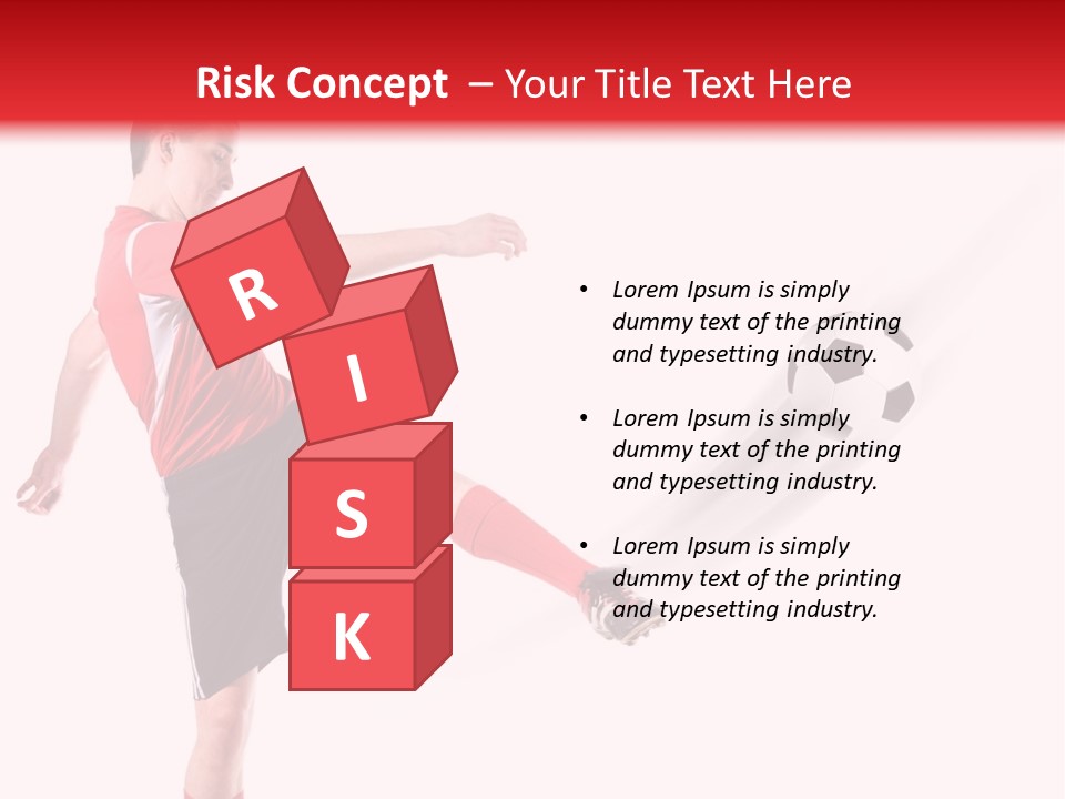 Soccer Professional Red PowerPoint Template