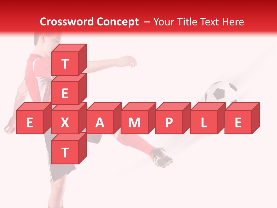 Soccer Professional Red PowerPoint Template