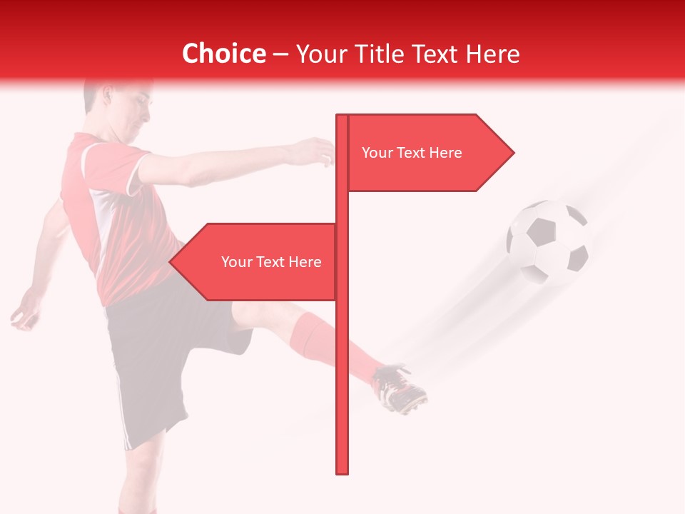 Soccer Professional Red PowerPoint Template