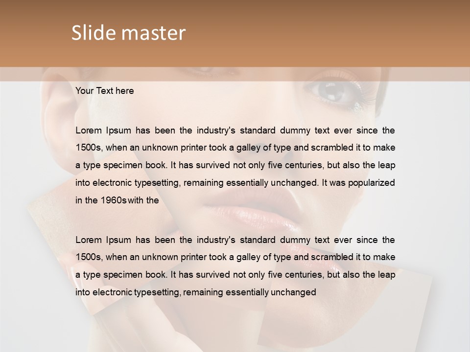 Carefree Person Freshness PowerPoint Template