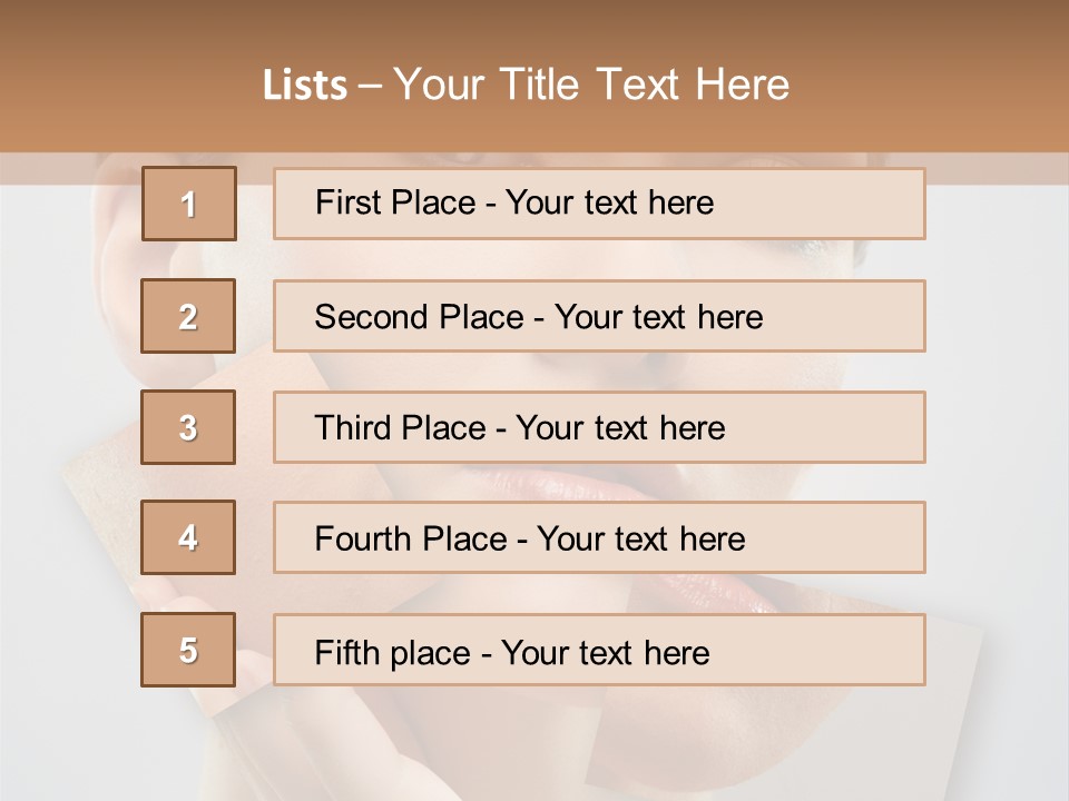 Carefree Person Freshness PowerPoint Template