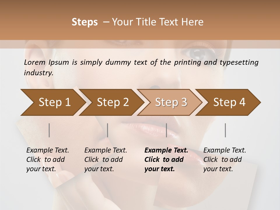 Carefree Person Freshness PowerPoint Template