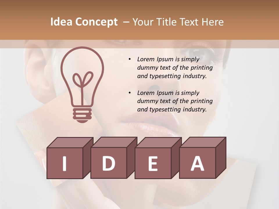 Carefree Person Freshness PowerPoint Template