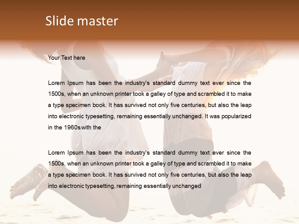 Fly Sundress Coast PowerPoint Template