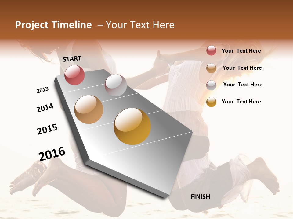 Fly Sundress Coast PowerPoint Template
