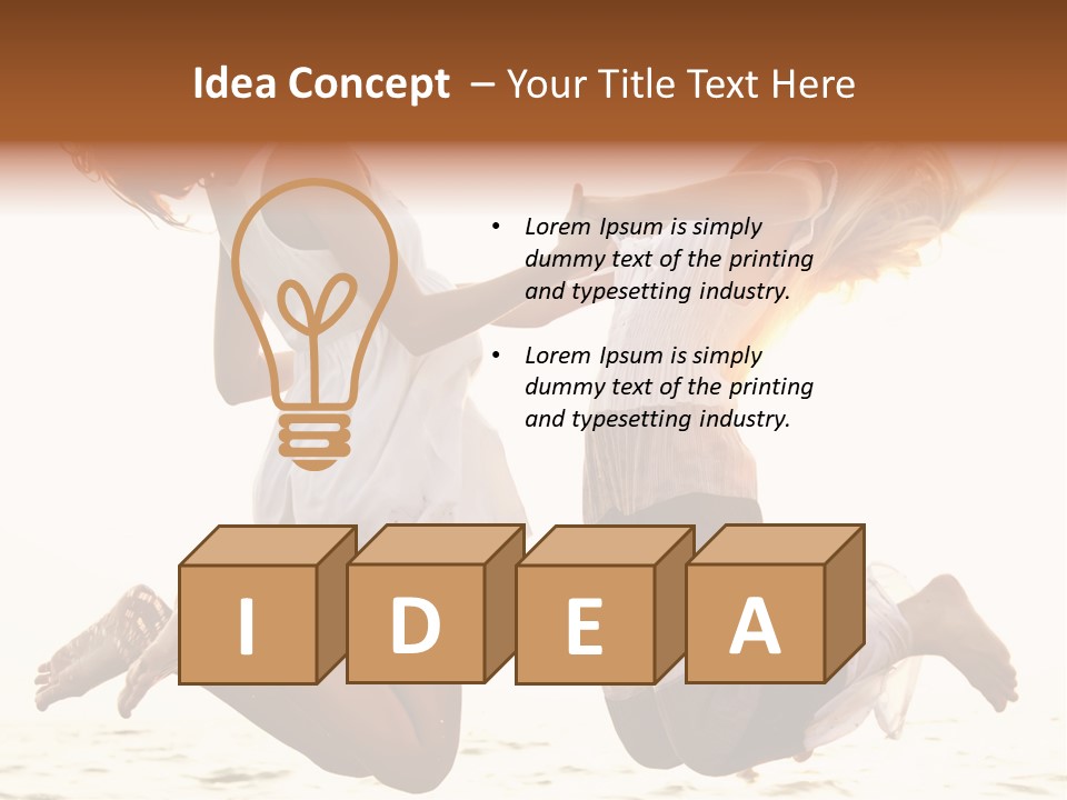 Fly Sundress Coast PowerPoint Template