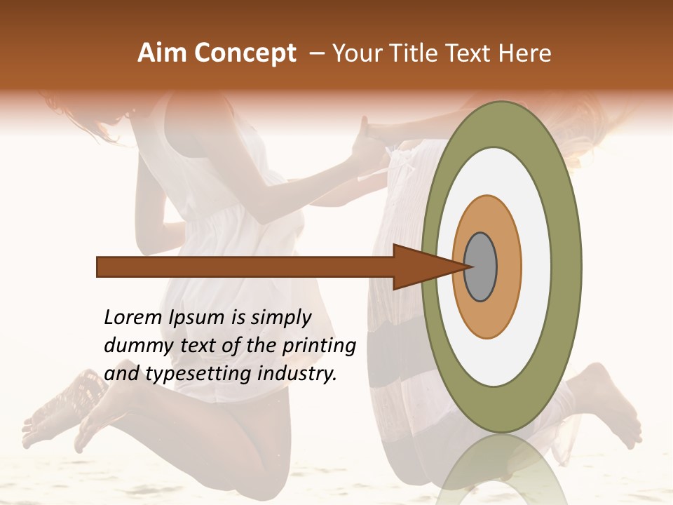 Fly Sundress Coast PowerPoint Template