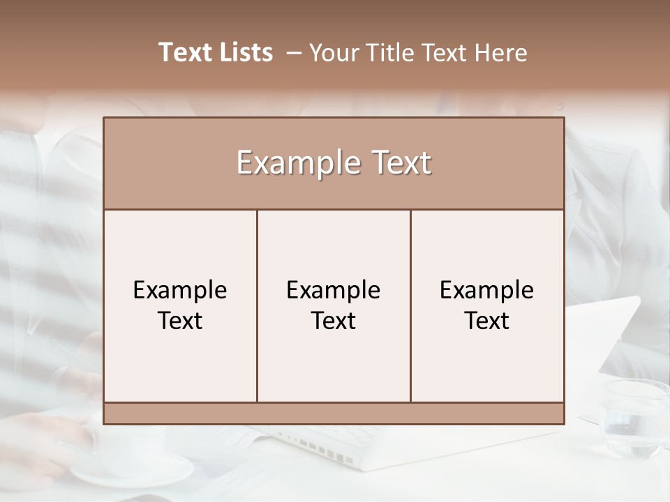 Executive Working Planning PowerPoint Template