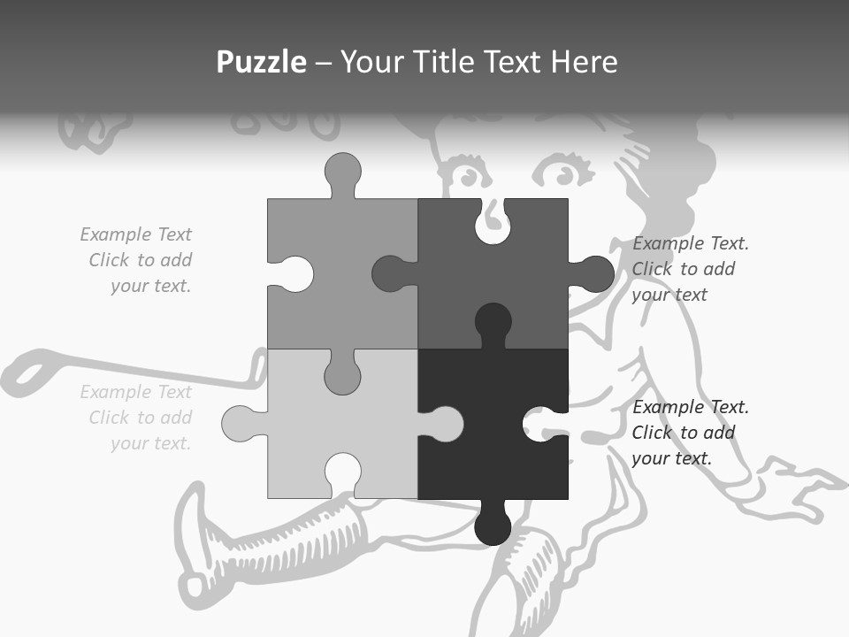 Surprised Clipart Galloping PowerPoint Template