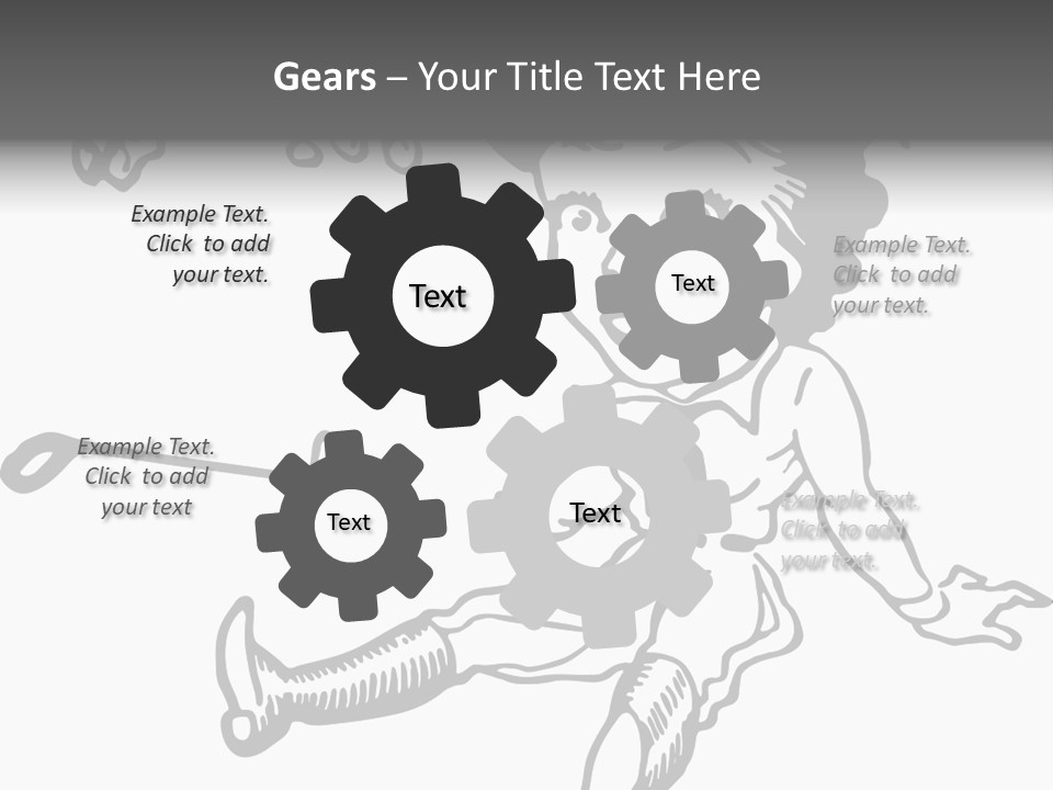 Surprised Clipart Galloping PowerPoint Template