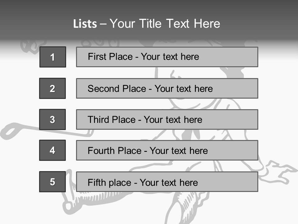Surprised Clipart Galloping PowerPoint Template
