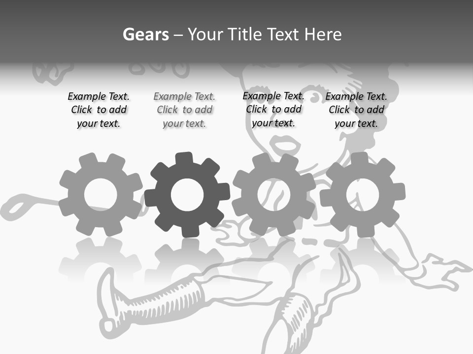 Surprised Clipart Galloping PowerPoint Template