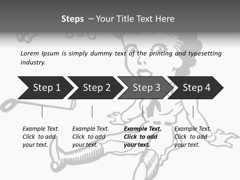 Surprised Clipart Galloping PowerPoint Template