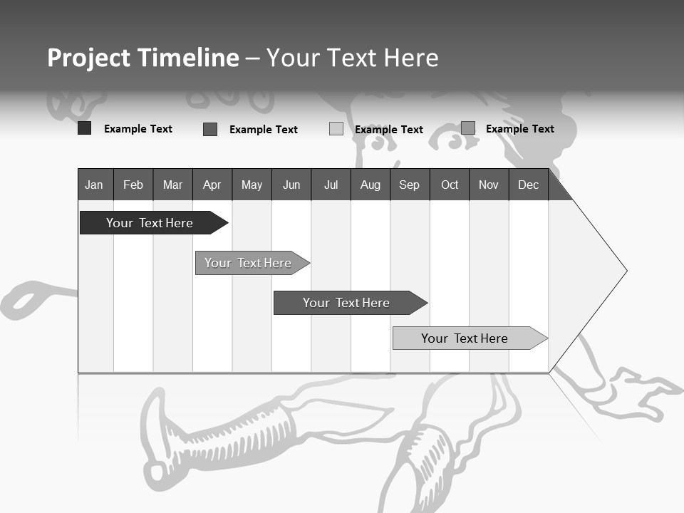 Surprised Clipart Galloping PowerPoint Template