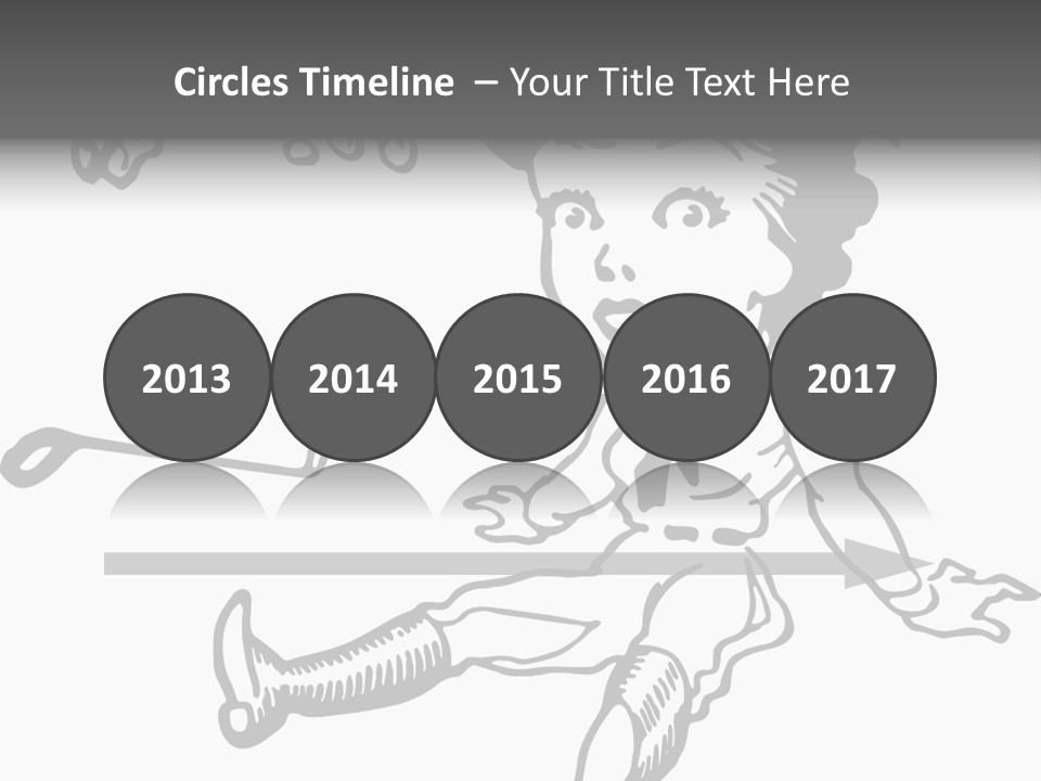 Surprised Clipart Galloping PowerPoint Template