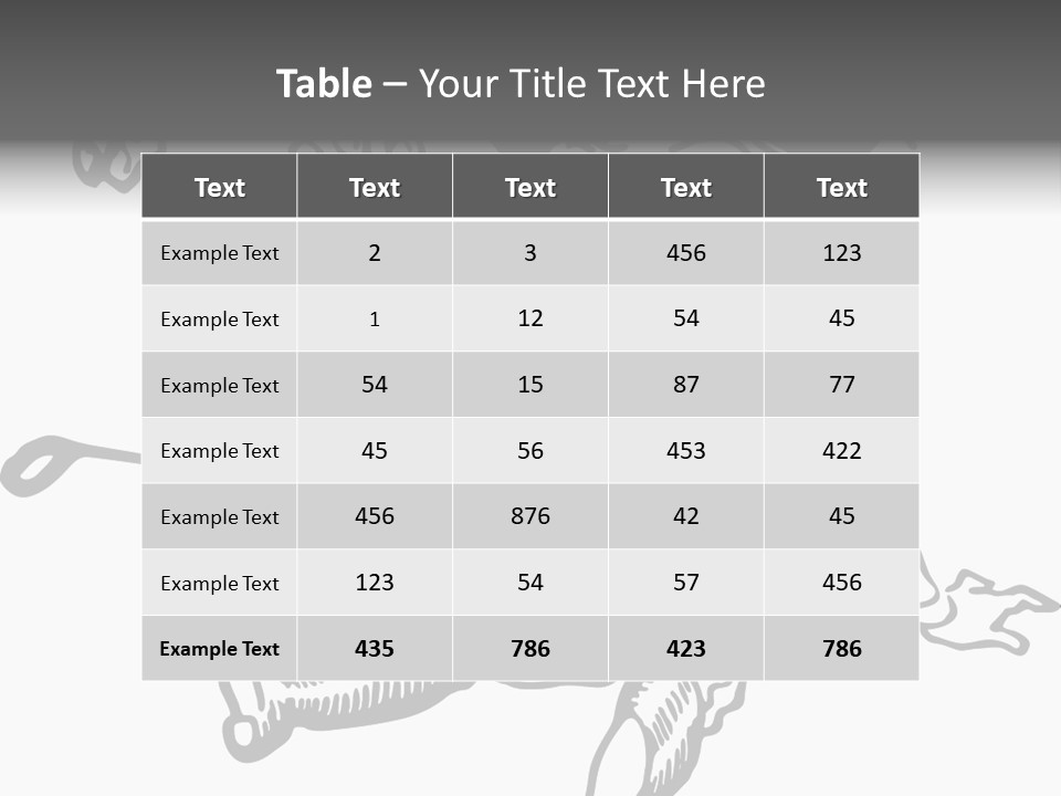 Surprised Clipart Galloping PowerPoint Template