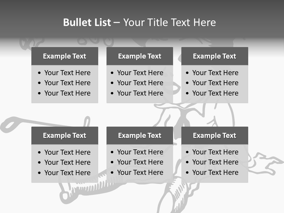 Surprised Clipart Galloping PowerPoint Template