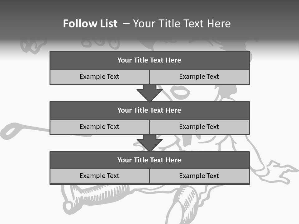 Surprised Clipart Galloping PowerPoint Template