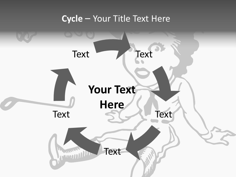 Surprised Clipart Galloping PowerPoint Template