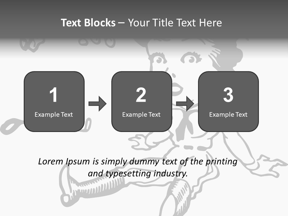 Surprised Clipart Galloping PowerPoint Template