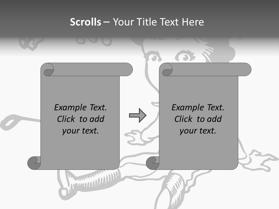 Surprised Clipart Galloping PowerPoint Template