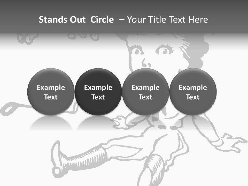 Surprised Clipart Galloping PowerPoint Template