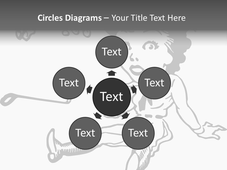 Surprised Clipart Galloping PowerPoint Template