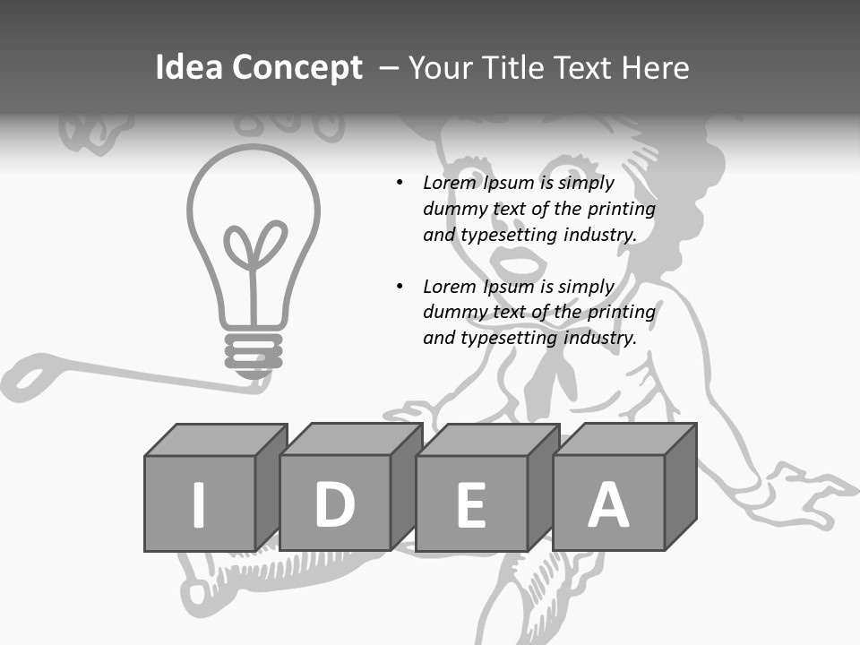 Surprised Clipart Galloping PowerPoint Template