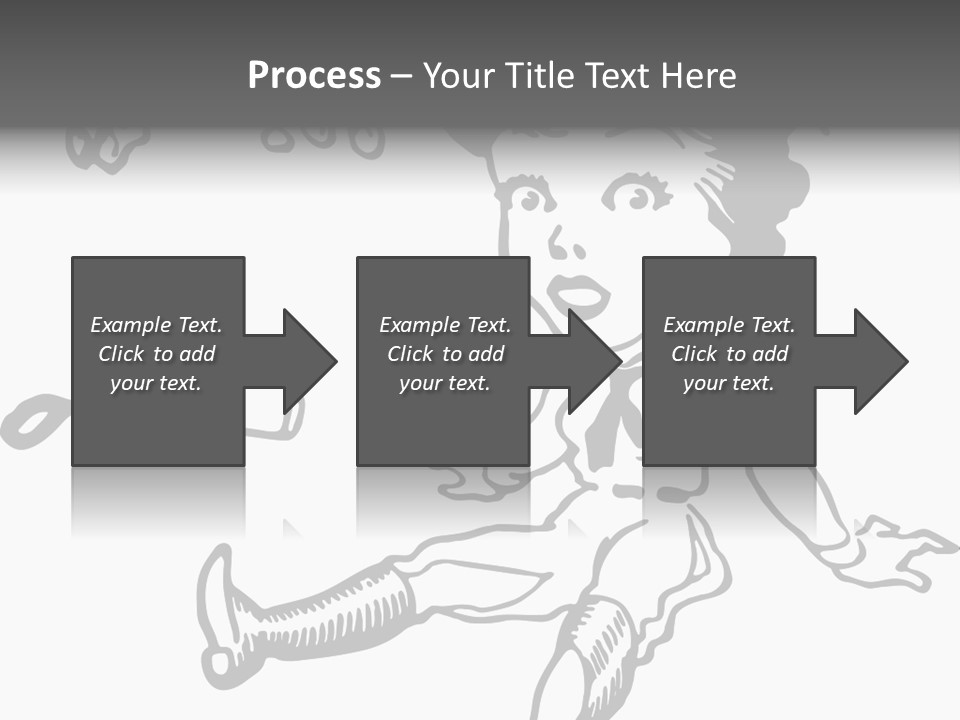Surprised Clipart Galloping PowerPoint Template