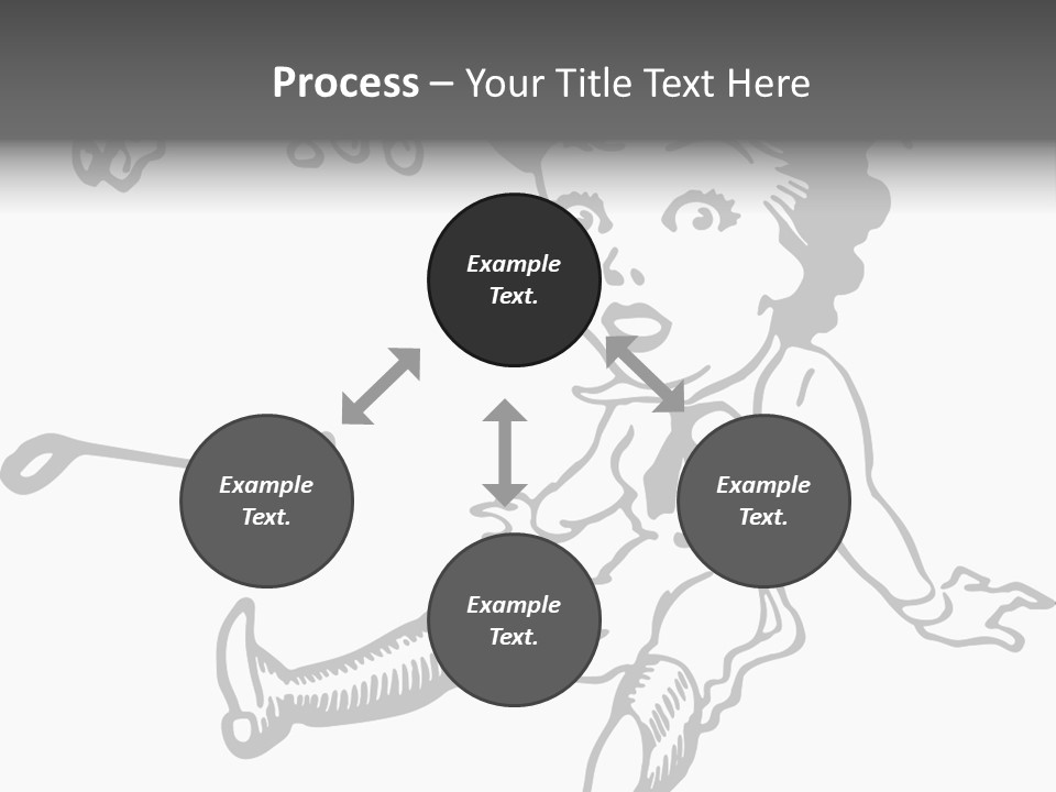 Surprised Clipart Galloping PowerPoint Template