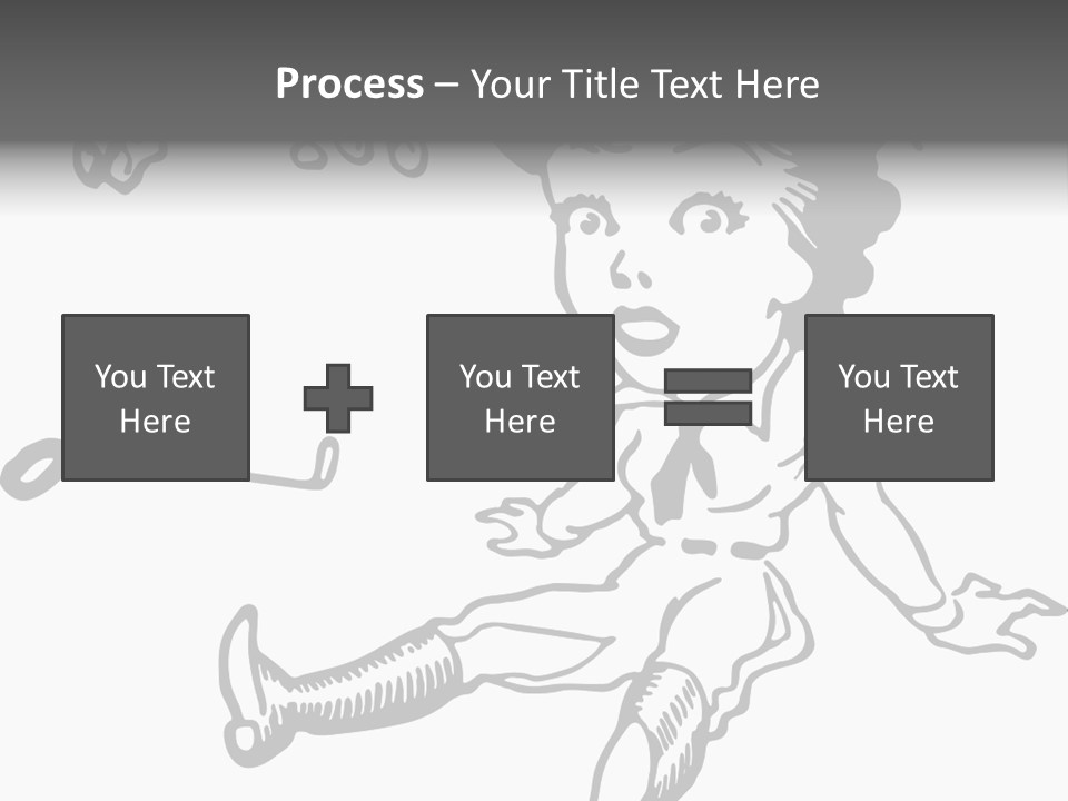 Surprised Clipart Galloping PowerPoint Template