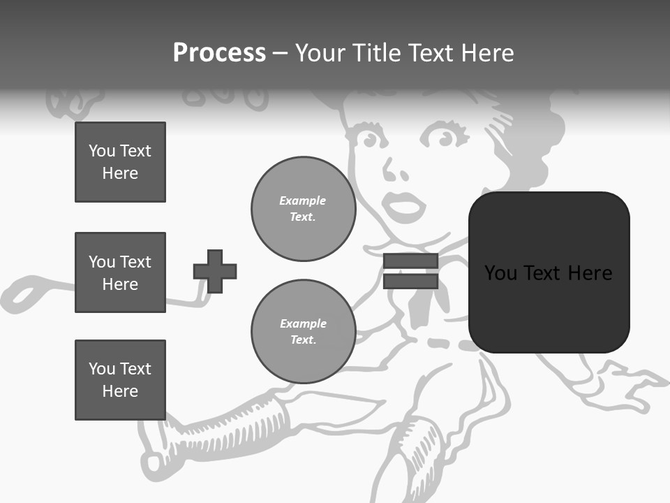 Surprised Clipart Galloping PowerPoint Template