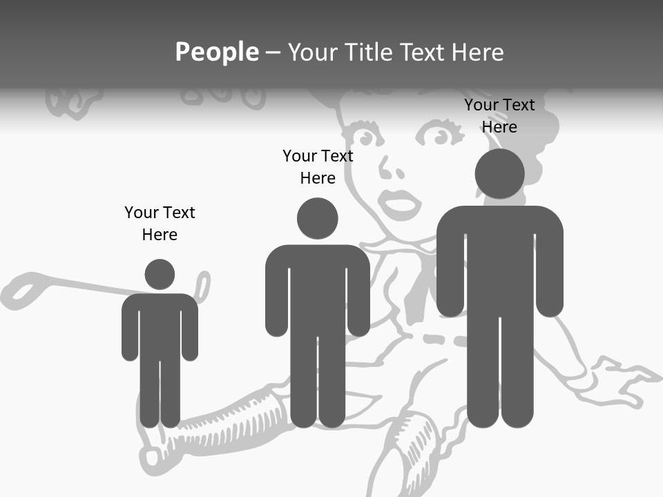 Surprised Clipart Galloping PowerPoint Template