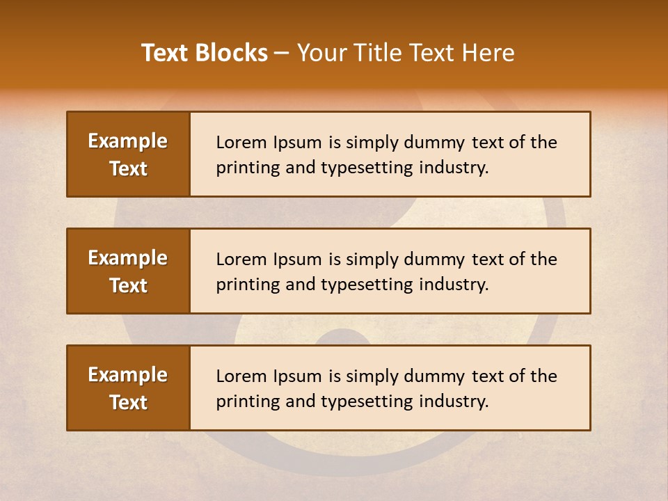 Texture Spirit Yang PowerPoint Template