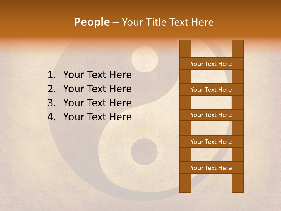 Texture Spirit Yang PowerPoint Template