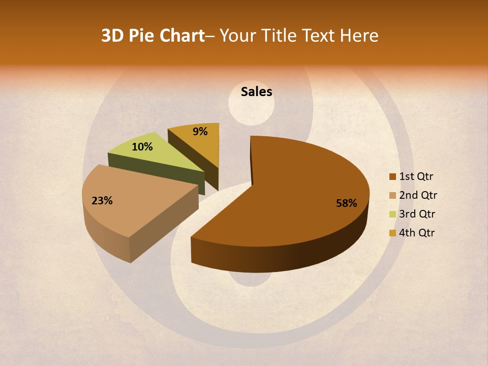 Texture Spirit Yang PowerPoint Template