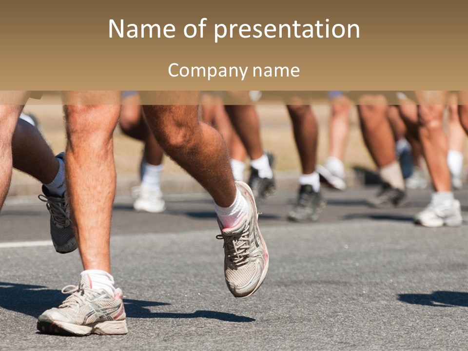 Competition Men Street PowerPoint Template