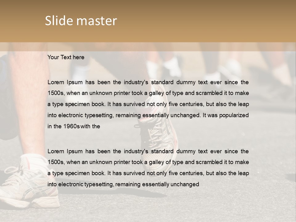Competition Men Street PowerPoint Template