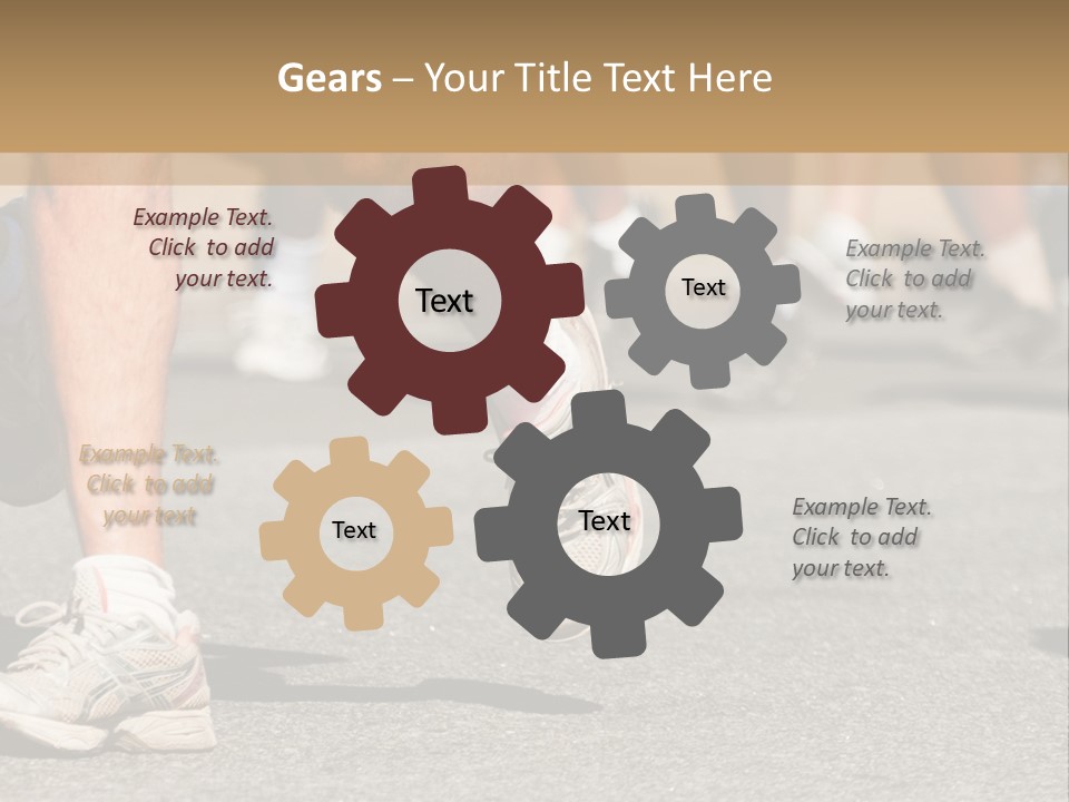 Competition Men Street PowerPoint Template