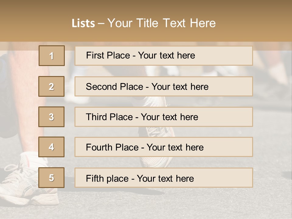 Competition Men Street PowerPoint Template