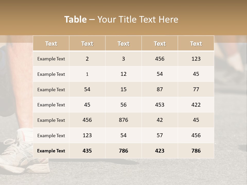 Competition Men Street PowerPoint Template