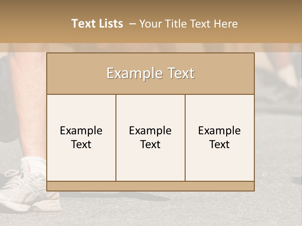 Competition Men Street PowerPoint Template