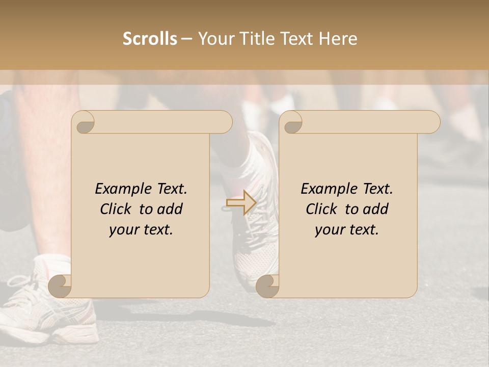 Competition Men Street PowerPoint Template