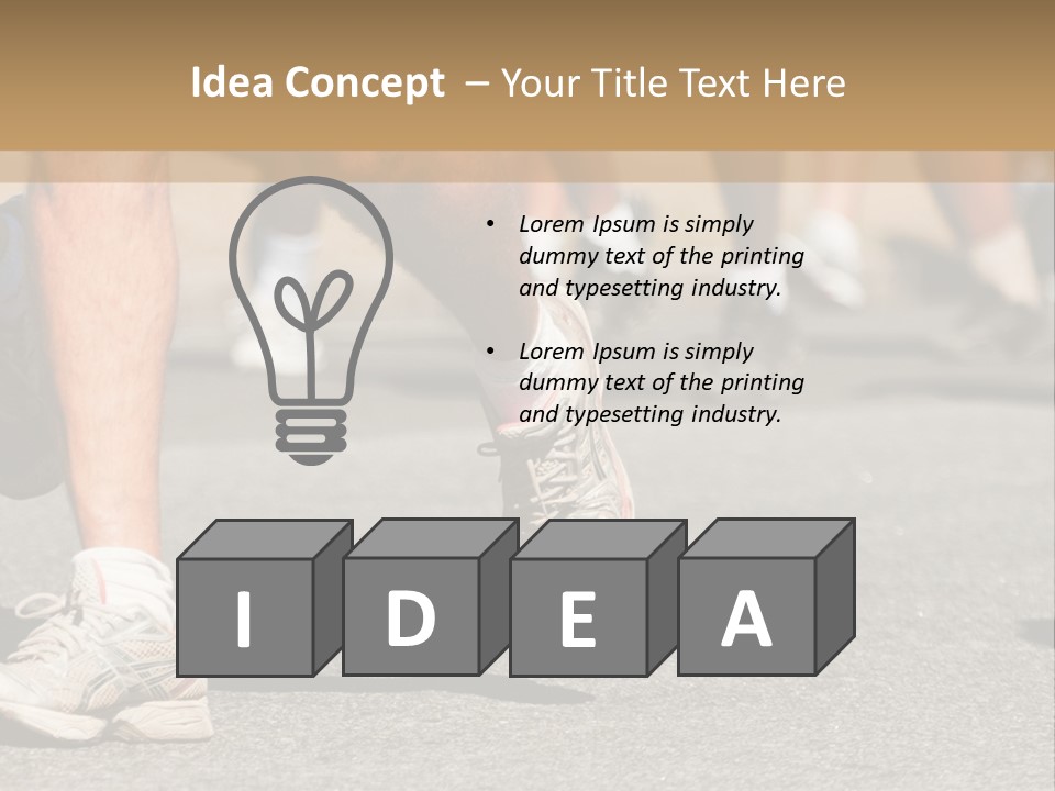Competition Men Street PowerPoint Template