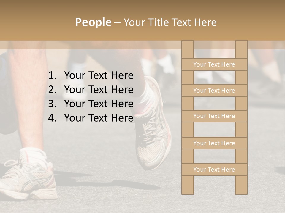 Competition Men Street PowerPoint Template